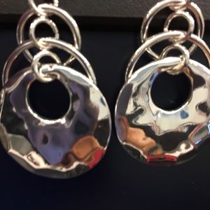 Silver pierced earrings